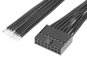 219659-1163 - Cable Assembly, C-Grid III Receptacle to Free End, 16 Ways, 2.54 mm, 2 Row, 300 mm, 11.8 " - MOLEX