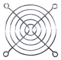 G80-18 - Fan Finger Guard, Steel - Wire Form, 80mm Axial Fans, 71.5 mm, Bright Nickel Chrome - ORION FANS