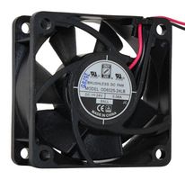 OD6025-24LB - DC Axial Fan, 24 V, Square, 60 mm, 25 mm, Ball Bearing, 14 CFM - ORION FANS