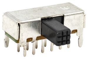 EG4208A - Slide Switch, 4PDT, Through Hole - E-SWITCH