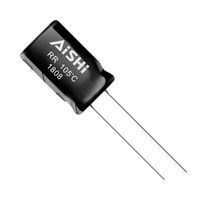 ERR1EM470D11OT - Electrolytic Capacitor, 47 µF, 25 V, ± 20%, PC Pin, 2000 hours @ 105°C, Polar - AISHI