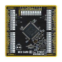 MIKROE-3731 - Add-On Board, MikroE MCU Card 10, STM32 STM32F107VCT6 MCU, 2 x 168 Pin Mezzanine Connector - MIKROELEKTRONIKA