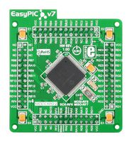 MIKROE-1208 - Add-On Board, MikroE MCU EasyPIC FUSION v7, dsPIC33FJ DSPIC33FJ256GP710A MCU, 4 x 104 Pin - MIKROELEKTRONIKA