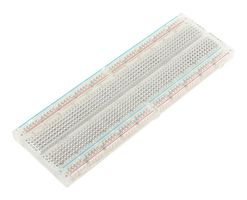 MIKROE-1097 - Solderless Breadboard, 2 Bus Strips, 830 Tie Points - MIKROELEKTRONIKA