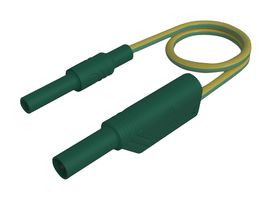 934040188 - Banana Test Lead, 4mm Stackable Banana Plug, Shrouded, 4mm Banana Socket, Shrouded, 9.9 ", 250 mm - HIRSCHMANN TEST AND MEASUREMENT