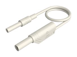 934042107 - Banana Test Lead, 4mm Stackable Banana Plug, Shrouded, 4mm Banana Socket, Shrouded, 3.3 ft, 1 m - HIRSCHMANN TEST AND MEASUREMENT