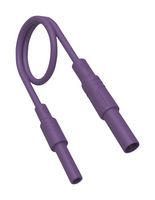 934046109 - Banana Test Lead, 4mm Banana Plug, Shrouded, 4mm Banana Socket, Shrouded, 3.3 ft, 1 m, Violet - HIRSCHMANN TEST AND MEASUREMENT