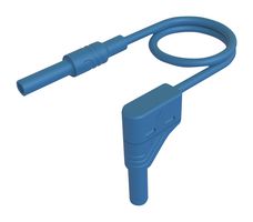 934048102 - Banana Test Lead, 4mm Right Angle Banana Plug, Shrouded, 4mm Banana Socket, Shrouded, 3.3 ft, 1 m - HIRSCHMANN TEST AND MEASUREMENT