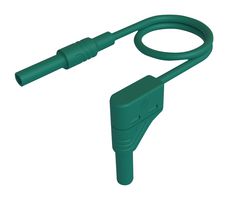 934048104 - Banana Test Lead, 4mm Right Angle Banana Plug, Shrouded, 4mm Banana Socket, Shrouded, 3.3 ft, 1 m - HIRSCHMANN TEST AND MEASUREMENT