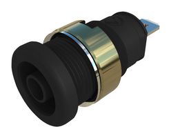 972355200 - Banana Test Connector, Socket, Panel Mount, 25 A, 1 kV, Nickel Plated Contacts, Black - HIRSCHMANN TEST AND MEASUREMENT