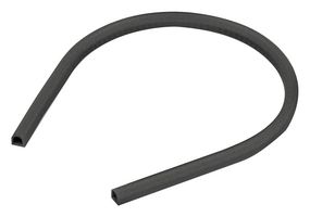 38401006 - Shielding Gasket, EMI, Silicone Elastomer, D Hollow, 1 m x 12.37 mm x 8.23 mm, WE-EGS Series - WURTH ELEKTRONIK