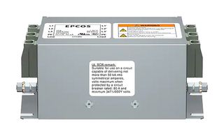 B84143A0100R107 - Power Line Filter, General Purpose, 520 VAC, 100 A, Three Phase, 1 Stage, Chassis Mount - EPCOS