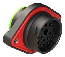 AHDP02-24-18SN-SRA - Circular Connector, DuraMate&trade; AHDP Smooth Ring Adapter Series, Panel Mount Receptacle - AMPHENOL SINE/TUCHEL