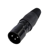 RCX3M-Z-001-1 - XLR Connector, 3 Contacts, Plug, Cable Mount, Tin Plated Contacts, Zinc Diecast Body - REAN