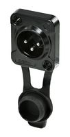 RRX3M-Z-001-1 - XLR Connector, 3 Contacts, Plug, Panel Mount, Tin Plated Contacts, Zinc Diecast Body - REAN