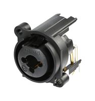 RCJ6FA-H-0 - XLR Connector, R/A, 3 Contacts, Receptacle, Panel PCB Mount, Gold Plated Contacts - REAN