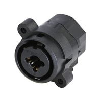 RCJ6FI-V-0 - XLR Connector, 3 Contacts, Receptacle, Panel PCB Mount, Silver Plated Contacts - REAN