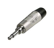 RTP2C - Phone Audio Connector, Mono, 2 Contacts, Plug, 3.5 mm, Cable Mount, Nickel Plated Contacts - REAN
