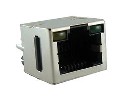 RJHSE3381A1 - Modular Connector, RJ45 Jack, 1 x 1 (Port), 8P8C, Cat5, Through Hole Mount - AMPHENOL COMMUNICATIONS SOLUTIONS