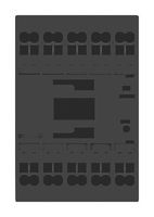 DILM15-10(24VDC)-PI - Contactor, 15.5 A, DIN Rail, Panel, 690 VAC, 3PST-NO, 3 Pole, 7 kW - EATON MOELLER