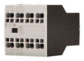 DILM32-XHI11-PI - Auxiliary Contact, 2 Pole, IP20, Eaton DILM/DILMP Series Contactors, 1NO-1NC, Front Mount, Push In - EATON MOELLER