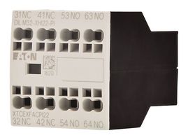 DILM32-XHI22-PI - Auxiliary Contact, 4 Pole, IP20, Eaton DILM/DILMP Series Contactors, 2NO-2NC, Front Mount, Push In - EATON MOELLER
