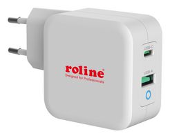 19.11.1041 - AC/DC Power Supply, 2 Output, 65 W, 20 V, 3.25 A, 15 V - ROLINE