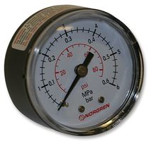 18-013-991 - Pressure Gauge, Air, 0 Bar to 1.6 Bar, R1/8" Connection, 40mm - NORGREN