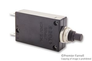 2-5700-IG1-P10-DD-000040 15A - Thermal Circuit Breaker, 5700-02-01, 15 A, 1 Pole, 28 VDC, 250 VAC, Panel - ETA