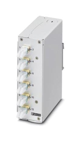 PHOENIX CONTACT Fibre Optics FOC-PP-SB-LC:6-OM2-PT DIN RAIL SPLICE BOX, 6 X LC DUPLEX PHOENIX CONTACT 3293217 FOC-PP-SB-LC:6-OM2-PT