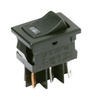 DM22J12S205Q Rocker Switch, DPST, 3a, 125V, Black C&K Components