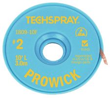 1809-10F Braid, Pro-Wick Desoldering, 10ft TECHSPRAY