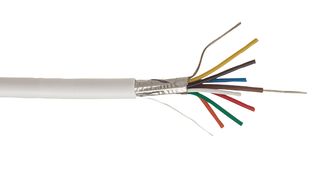 355108LSF-WHT-100 Alarm Cable 8C Screened  LSF WHT 100m WEBRO
