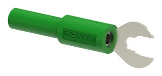 72-14358 Adaptor, 4mm Banana Jack-Spade Lug, GRN Tenma