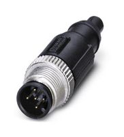 SAC-5P-M12MS BK BR 1-2-4 CONN, CIRCULAR, PLG, 5WAYS, CRIMP PHOENIX CONTACT