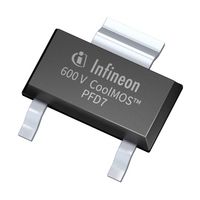 IPN60R1K5PFD7SATMA1 MOSFET, N-Ch, 600v, 3.6a, Sot-223 INFINEON