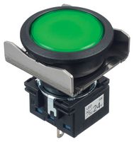 LBW6P-1T04G Pilot Light, Green, 24Vac/Vdc Idec