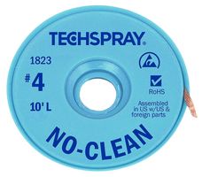 1823-10F Braid, NO-Clean Desoldering, 10ft TECHSPRAY