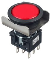 LBW6L-M1T64R PB SWITCH, DPDT, 24VAC/DC, SOLDER, RED IDEC