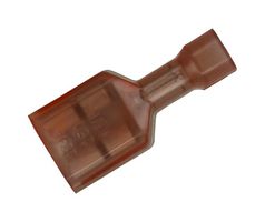 2-520183-4 Female Disconnect, 6.35mm, 22-18AWG, Red Amp - Te Connectivity