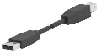 1487594-1 USB Cable, 2.0, 500mm, Blk Amp - Te Connectivity