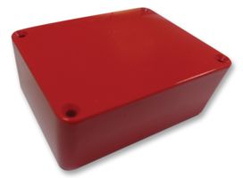 479-0020-5 Enclosure, Multipurpose, ABS, Red Deltron Enclosures