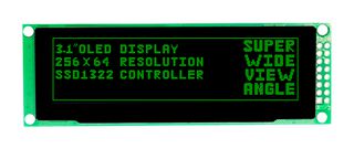 MDOB256064BX-GM Oled Graphic Display, Cob, 256X64PIXELS Midas