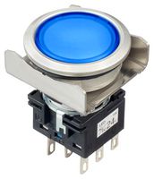 LBW6ML-A1RT64WS Pb SW, DPDT, 24Vac/DC, Solder, Blue Idec