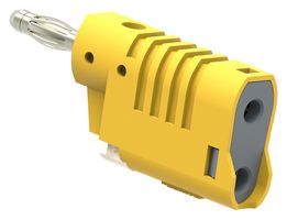 72-13728 Conn, Banana, Plug, 36A, QC, Yel Tenma