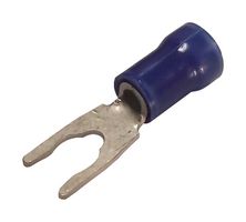 53244-2 Crimp Terminal, Fork, #8, 14AWG, Blue Amp - Te Connectivity