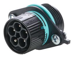 THB.387.C5A Circular Connector, Plug, 5Pos, Panel Hylec