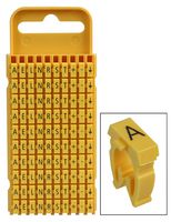 W3-272 Cable Marker, Black/Yellow, 4-6mm, Pk100 HELLERMANNTYTON