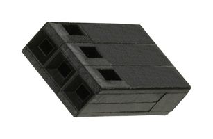 87499-6 CONNECTOR HOUSING, RCPT, 3POS, 2.54MM AMP - TE CONNECTIVITY