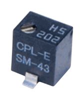 SM-43TW501 TRIMMER, 500R, 0.25W, 5TURNS NIDEC COPAL ELECTRONICS